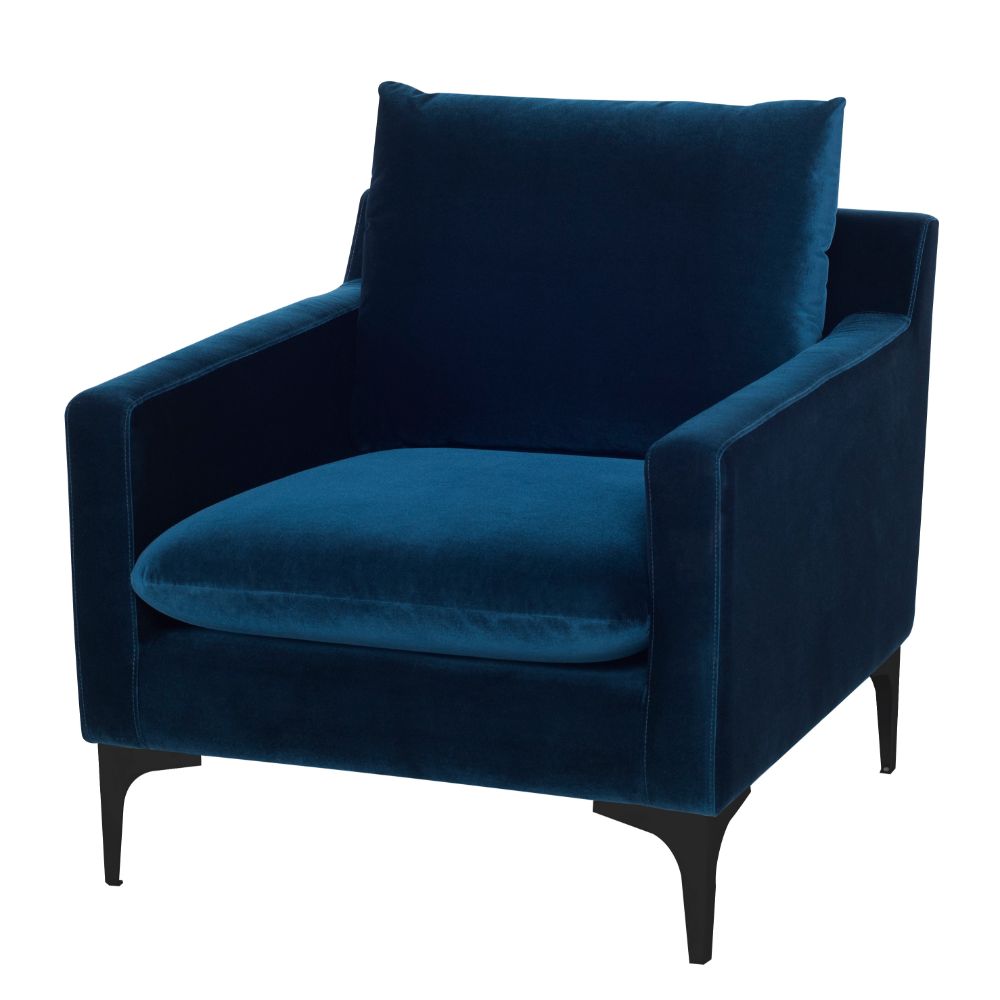 Nuevo HGSC505 ANDERS SINGLE SEAT SOFA in MIDNIGHT BLUE